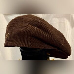 BURBERRY Corduroy Newsboy Cap